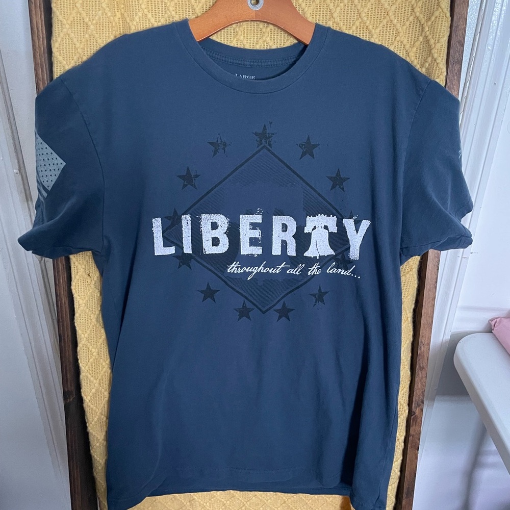Grunt Style Navy Liberty Graphic Short Sleeve Tee